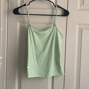 Green tank top